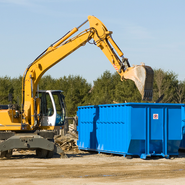 can i choose the location where the residential dumpster will be placed in Bushong